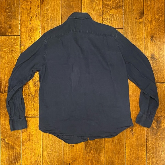 J Crew Long Sleeve Linen Button Down Shirt L - Picture 2 of 3